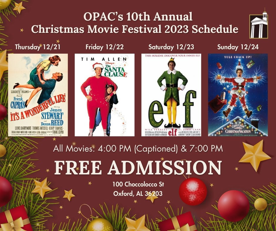 Christmas Movie Festival Oxford Performing Arts Center